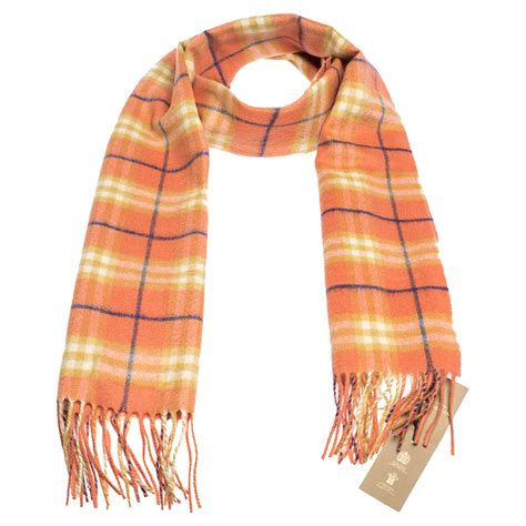 burberry scarf orange|Burberry scarf for women.